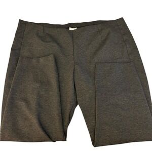 J. Jill Ponte Slim‎ Leg Pants Gray Knit Pull On Size 4X
